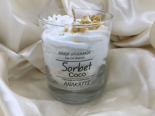Bougie gourmande "Sorbet coco"